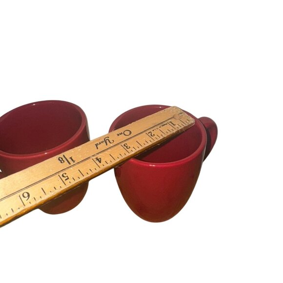 Corelle Red Stoneware Coffee Mugs Set Of 2 - Picture 5 of 5